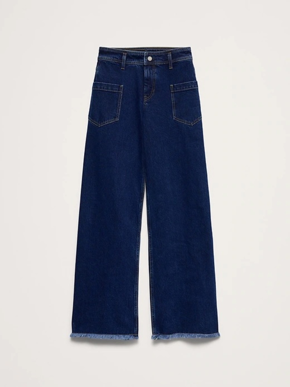 Banana Republic Wide-Leg Jeans in Deep Indigo